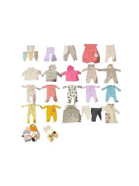 Lot of 0-3 month baby girl clothes 25+ items